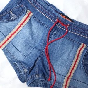 CUTE!!! Dollhouse Drawstring Denim Shorts, Sz 5